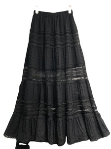 Jupe longue brodée de Style français porter avec une ligne 2025 printemps/été Design sens niche jupe blanche creuse - Product Image 2