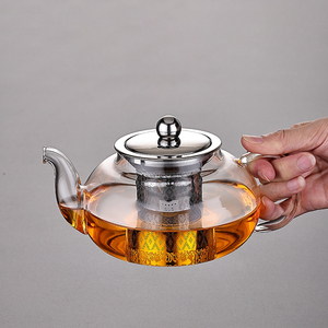 Colección de Teteras Clásicas de Lujo, Cerámica/Vidrio, 1.5L, Libres de BPA, Resistentes al Calor, con Asa de Vidrio, para Uso en el Hogar, Hoteles y Restaurantes - Product Image 5