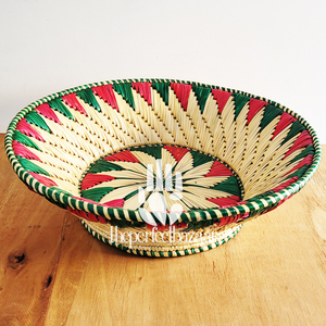 Panier ouvert rond en herbe de Moonj naturelle fait main - Écologique, durable, mini format, usage polyvalent - Product Image 4