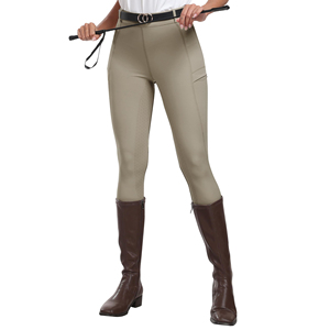 Custom Logo Women <b>Equestrian</b> Breeches Silicone Grip Ladies Horse Riding Pants Wholesale Breathable High Quality Riding Tights - Product Image 1