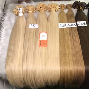 Meilleure vente luxe Remy Extensions de cheveux pointe plate droite vietnamienne kératine faisceaux de cheveux Machine Double trame 8-34 pouces beaucoup - Product Image 2