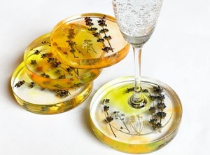 Resin Coasters Stylish <b>Table</b> Mats Durable Drink <b>Protectors</b> Elegant Premium Surface - Product Image 5