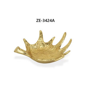 Escultura Abstracta de Aluminio Hecha a Mano, Grande y de Lujo, Moderna, Chapada en Oro Antiguo, Pulida, Decoración para el Hogar y Hoteles, Zahid Exports - Product Image 6