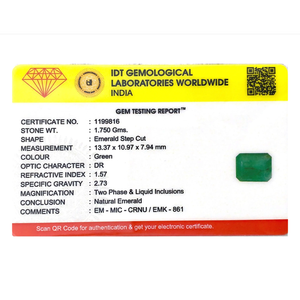 Certified Wholesale 8.75 Carat Natural Zambian Emerald Loose Gemstone Trillion Cut Excellent Polish Green - Product Image 4