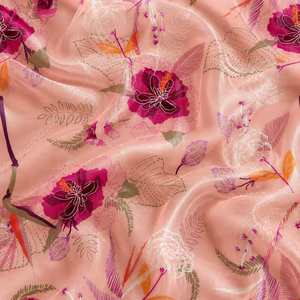 Tropical Prism Eco-Friendly Organic Jungle Aura Luxury Botanical Blitz Premium Chroma Tropics Digital Printed Lightweight <b>Fabric</b> - Product Image 3