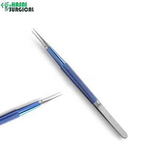 Premium <b>Titanium</b> Straight Micro Forceps 21cm Fine Tip 0.4mm - Product Image 5