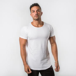 Camisetas de compresión personalizadas para hombre, OEM, ajuste atlético, poliéster, venta al por mayor, 100% algodón, camiseta de gimnasio para hombre, personalizada, lisa, transpirable - Product Image 1