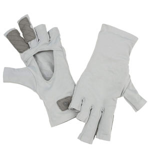 Guantes de pesca recién llegados con agarre corto en los dedos, tela con protección UV y diseño de palma abierta para un mejor control en la pesca fluvial. - Product Image 1