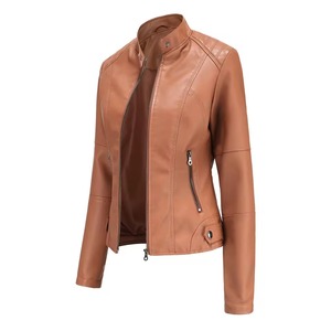 Veste en cuir véritable pour femme Proventure Industry, écologique, respirante, imperméable, réversible, mode hiver, tissu en toile - Product Image 2