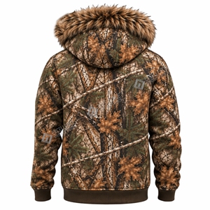 Veste de chasse camouflage pour homme, hiver, chaude, à capuche, doublure polaire douce, coupe-vent, vêtements de chasse, camping - Product Image 3