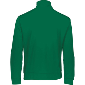 Veste de survêtement unisexe verte à cordon de serrage, col montant, style sportif décontracté pour l'hiver, respirante, en polyester, avec poches latérales - Product Image 2