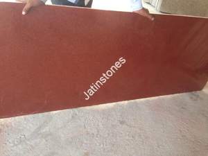 Panneau de granit rouge Lakha, pierre taillée, plaque pour pavage de sol, revêtement mural, plateformes de cuisine, marches d'escalier, utilisation intérieure et extérieure - Product Image 2