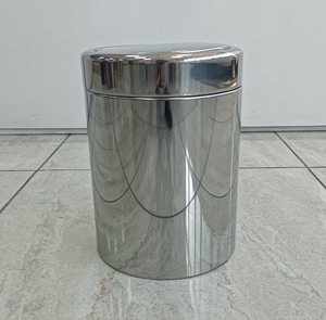 ตะกร้าขยะโลหะทรงกลม ถังขยะดีไซน์สวยสำหรับโต๊ะทำงาน - Product Image 2