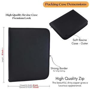 Cross Edge Corporation Ensemble de pinces d'extension de cheveux en acier inoxydable professionnelles Kit d'outils Micro perles Peigne de séparation de cheveux étui pour - Product Image 6