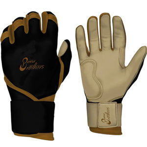 Guantes de béisbol de alta calidad con palma de cuero vacuno y logotipo personalizado - Product Image 2