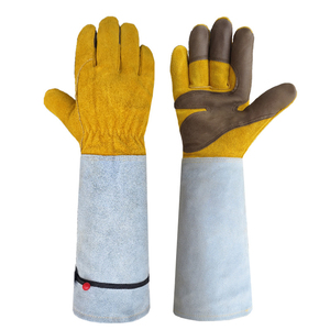 Gants d'apiculture en cuir Vantrex à manches longues, protection thermique, gants d'apiculture pour l'extérieur - Product Image 1