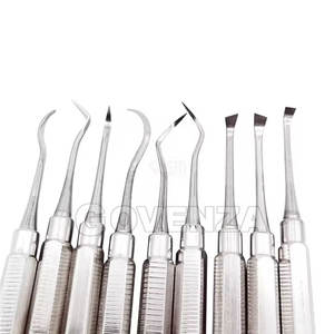 Instrumentos Dentales, Raspadores Manuales, Juego de 6 Piezas, para Prácticas Dentales, Exámenes Profesionales, Acero Inoxidable - Product Image 3
