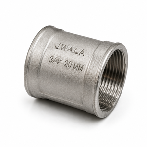 Conector de Codo de Acero Inoxidable de 3/4 Pulgadas (20mm) con Válvula Circular IC, Componente de Conexión Industrial - Product Image 3