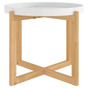 Small Durable <b>White</b> Engineered Wood and Solid Pine <b>Coffee</b> <b>Table</b> New and Versatile - Product Image 2