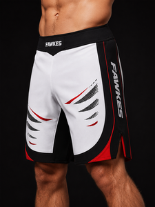 Pantalones Cortos de Boxeo FAWKES para Hombre, Corte Regular, Verde, Negro y Dorado, Transpirables, que Absorben la Humedad, Personalizables, Ropa Deportiva - Product Image 2
