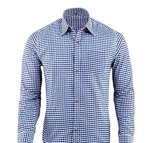 Camisa bávara azul para hombre, estilo Oktoberfest, de algodón premium, manga larga, estilo tradicional alemán, tallas S a 4XL - Product Image 1