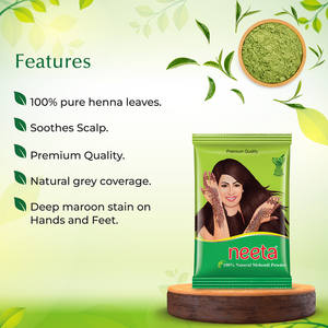 Neeta Premium Quality 100% Natural Fast Dry Mehendi Poudre 500g Brun Pur Henné - Product Image 5