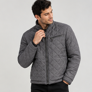 Veste coupe-vent grise à capuche pour homme, fermeture éclair, coupe-vent, respirante, séchage rapide, décontractée, pour l'automne, en polyester, coupe régulière - Product Image 6