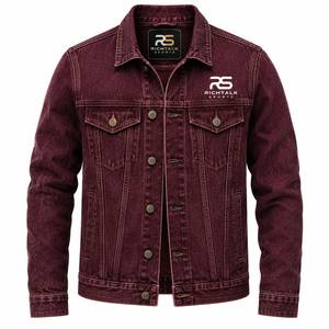 2026 Top Selling Custom Made <b>Men</b> <b>Jeans</b> <b>Jacket</b> Latest Design High Quality Eco-Friendly Quick Dry Front Logo 100% Cotton - Product Image 1