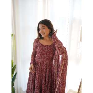 Ensemble MUSKYT ANARKALI avec dupatta, taille XS - Product Image 3