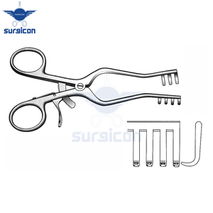 Retractor Autoretráctil Weitlaner de 14 cm (5½ Pulgadas), Dientes 3x4, Acero Inoxidable, Reutilizable, Instrumento Quirúrgico - Product Image 3