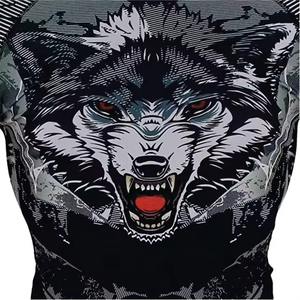 Ensemble de shorts et leggings de compression pour hommes, anti-UV, pour MMA et BJJ, design OEM, impression sublimée personnalisée, spandex/polyester - Product Image 5