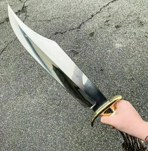 Cuchillo Bowie de Caza para Exteriores Hecho a Mano con Acero D2, Hoja de Punta Clip y Mango de Cuerno de Ciervo, OEM Disponible, Garantía de 3 Años - Product Image 3