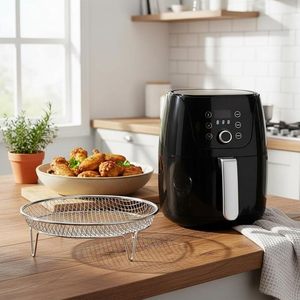 ตะแกรงกรองอาหารโลหะทรงสี่เหลี่ยมแบบตาข่ายละเอียด พร้อมขาตั้งสำหรับครัว - Product Image 4