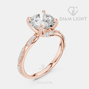 2.41CT Lab Grown Diamond 14KT White Gold Engagement Ring Round Cut Bridal Ring IGI Certified Fine Jewelry Women Gifting - Product Image 4