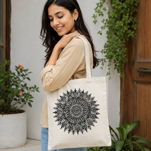 Natural Heavy Duty Jute Picnic <b>Bag</b> | Woven Promotional Shopping Tote with <b>Long</b> Handle for Daily Grocery Use Retail Carry <b>Bag</b> - Product Image 2