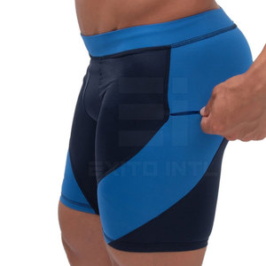 Shorts de compression unis taille mi-haute respirants en Spandex/Polyester de haute qualité pour le sport et le fitness, fabriqués au Pakistan - Product Image 4