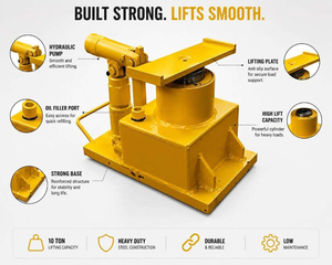 Promotion : Cric hydraulique robuste pour rails de chemin de fer – Outil de levage pour la maintenance, la réparation et la construction de voies ferrées HD - Product Image 2