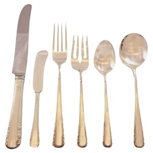 Ensemble de couverts vintage en or rose, acier inoxydable poli miroir, couteau, fourchette, cuillère, vaisselle de luxe pour mariage, hôtels - Product Image 1