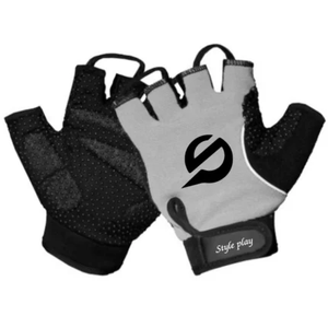 Gants de fitness gris à demi-doigts pour la musculation et l'entraînement - Product Image 5