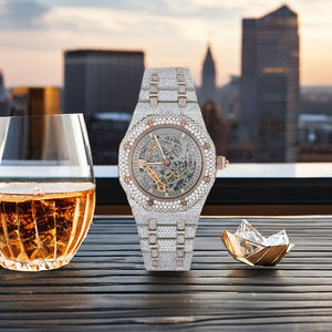 Montre Hip Hop Moissanite Iced Out de Luxe Bling Bling – Fournisseur en Gros et Vente en Vrac - Product Image 1