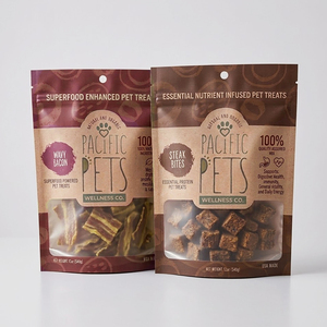Sac d'emballage de friandises pour chiens, pochette debout, emballage de nourriture pour animaux de compagnie en plastique, sac de nourriture pour animaux de compagnie refermable personnalisé - Product Image 3