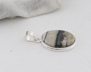 Colgante de Jaspe Natural en Plata de Ley 925, Colgante de Piedra Preciosa de Jaspe Multicolor al por Mayor, Joyería de Plata Hecha a Mano, Estilo Boho - Product Image 4