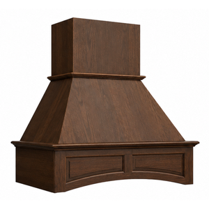Couvercle de hotte de cuisinière décoratif personnalisé en bois de style ferme traditionnel - Product Image 1