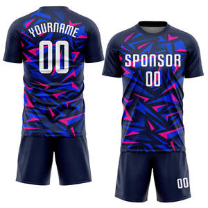 Conjunto de Uniforme de Fútbol con Diseño Geométrico 2026, Jersey de Fútbol con Sublimación Neón, Equipación Profesional para Hombre, Ropa de Entrenamiento Transpirable - Product Image 1