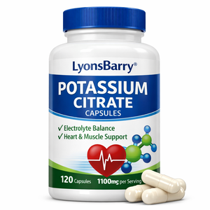 Tabletas de Citrato de Potasio para Adultos, Antioxidante, Equilibrio Electrolítico, Apoyo al Corazón y al Músculo, Suplemento Mineral, Proveedor OEM, India - Product Image 3