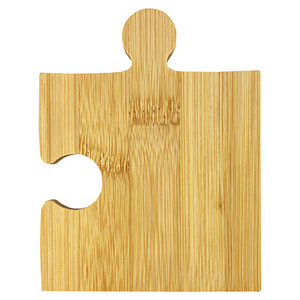 Modern <b>Square</b> Bamboo Wood Coaster <b>Set</b> Puzzle Interlocking Table Mat for Coffee Mug Tea Cup Reusable Kitchenware Tabletop Decor - Product Image 4