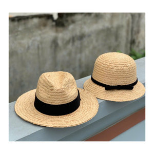 Vietnam Woven Straw <b>Hat</b> Natural Fiber Lightweight Beach Resort Travel Outdoor Summer Headwear Accessory - Product Image 1