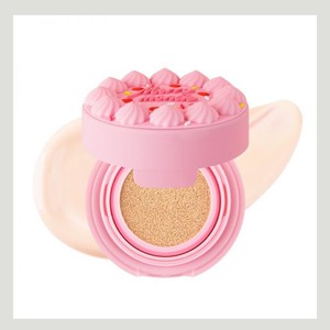 Fond de teint cosmétique Merimond Happy Your Day Cushion 02 Vanille Rechargeable avec plaque nominative BNS, fond de teint coréen effet rosé, fond de teint cushion - Product Image 6