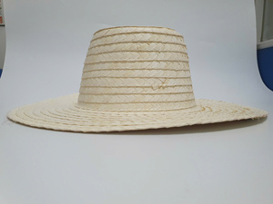 Classic Unisex Straw Boater <b>Hat</b> Vintage Flat Top Beach <b>Sun</b> Straw <b>Hat</b> for <b>Men</b> Women Wholesale - Product Image 6