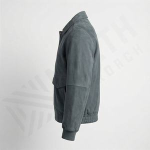 Blouson bomber homme NAI-0456B, veste de moto tendance, style motard, vêtement de protection pour la conduite, couleur personnalisable - Product Image 3